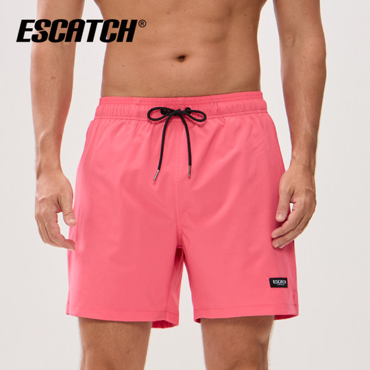 泳裤男双层防尴尬速干游泳裤宽松男士沙滩裤冲浪短裤温泉游泳套装