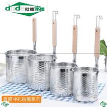 Stainless steel Spicy Hot And Leaking Spoon Rice Thread Leak Cooking Noodle Spoon filter Guan East Cooking Dumplings Spoiling Funnel Scoop scoop