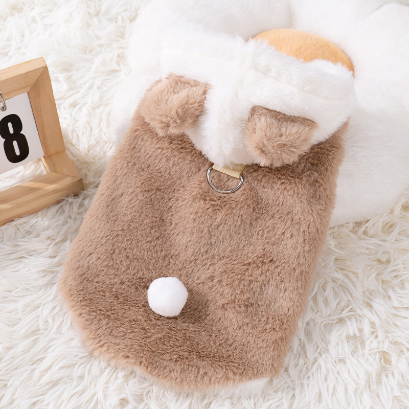 猫咪衣服秋冬加绒保暖可爱耳朵卫衣银渐层布偶防掉毛狗狗棉衣加厚,淘宝优惠券,粉丝福利购,淘宝优惠卷