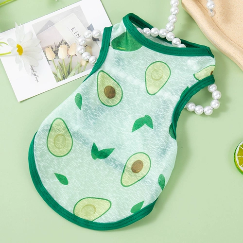 Кошачья одежда Летний тонкий жилет предотвращает выпадение волос тряпичные тряпки на английском