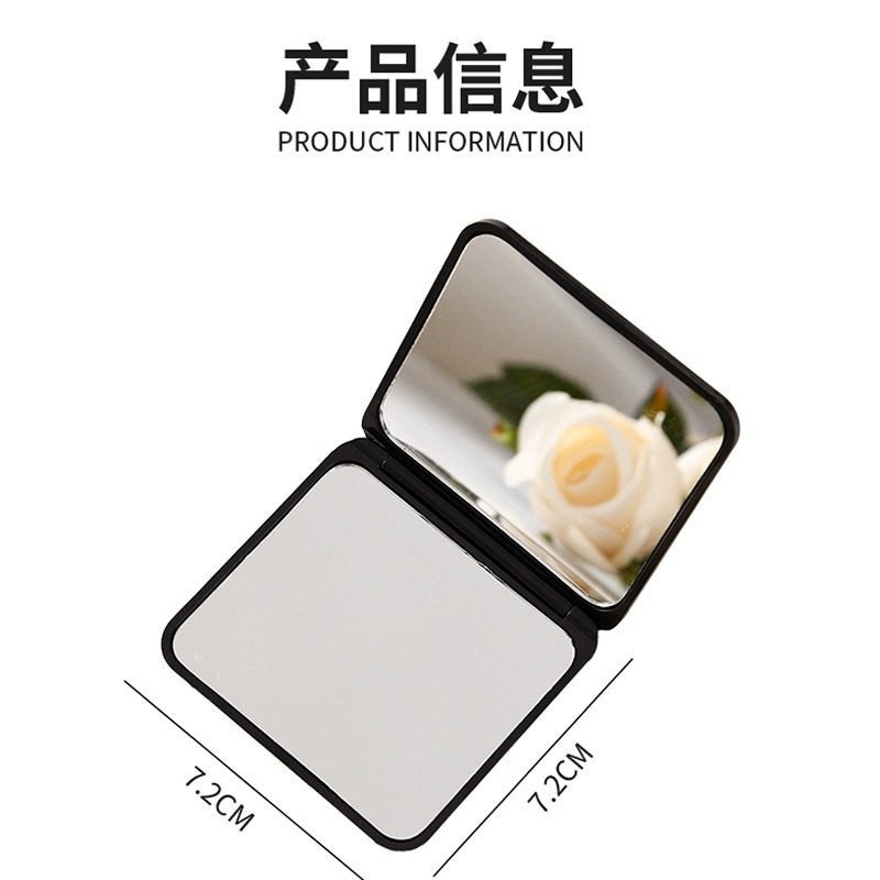 ins风小镜子随身化妆镜高清双面折叠镜手持便携镜可爱梳妆学生镜,淘宝优惠券,粉丝福利购,淘宝优惠卷