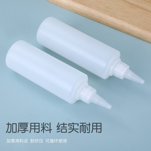 尖嘴瓶半透明塑料瓶液体挤压瓶pe颜料油墨挤压分装瓶滴瓶胶水瓶 - 图2