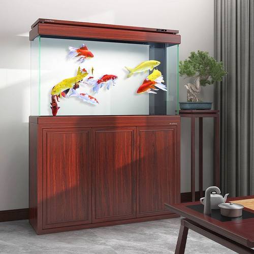 森森鱼缸客厅大型底过滤水族箱家用生态玻璃鱼缸落地免换水 - 图1