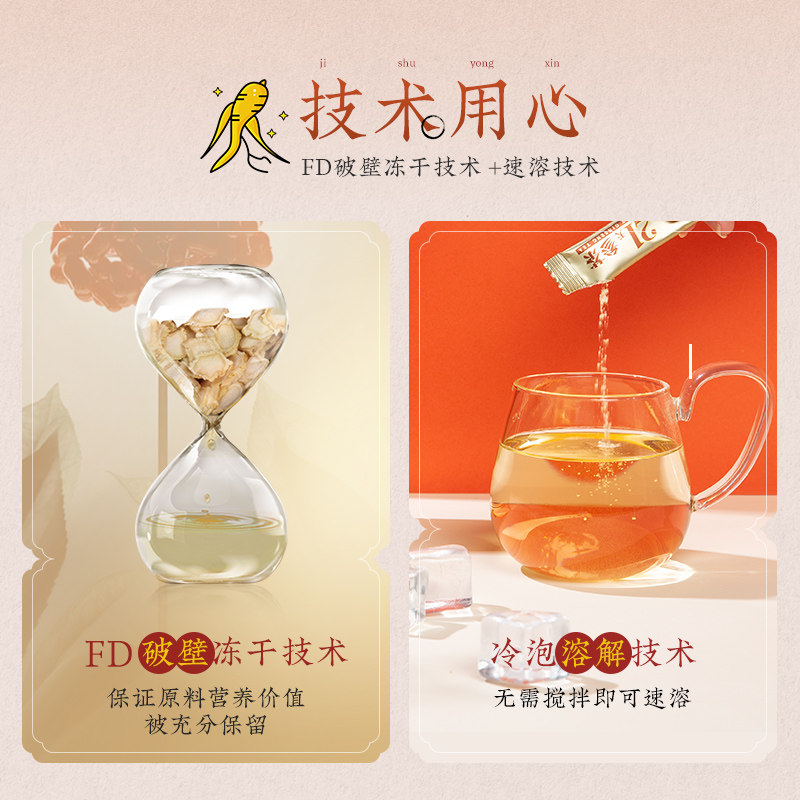 童涵春堂21天养生茶礼盒装包人参茶 童涵春堂人参/园参及其制品