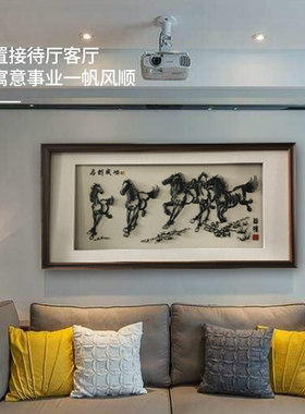 八马图可定制铁画八马图可定制