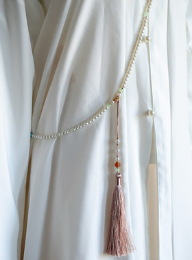 国风新中式长款项链旗袍汉服毛衣链条配饰一链多用气质百搭斜挎链