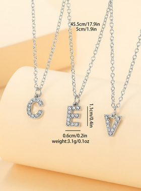 创意新款跨境时尚新款字母项链合