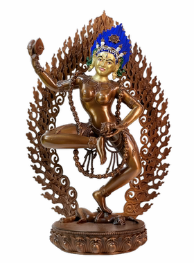 喜金刚八大佛母摆件红铜萨迦定制