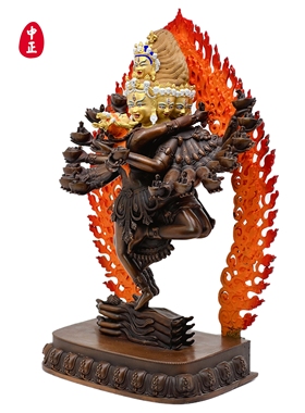 中正造像喜金刚铜摆件