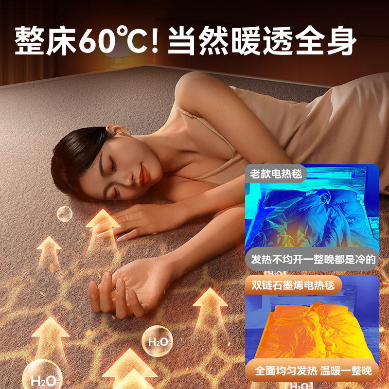 2025新款电热毯双人双控调温单人电褥子正品官方旗舰店家用暖身毯,淘宝优惠券,粉丝福利购,淘宝优惠卷
