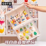 GOTO Слепые коробки Хранение Дисбраня Райвер Плезной модели Стандарт Стенка Прозрачная фигура Pops Mater Labubu