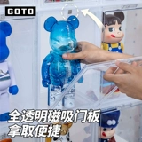 Goto Gundam Model Figure Box Blind Box Labubu Storage Display Rick Rick Scient Bear Bear Molly Transparent Dust -Robe