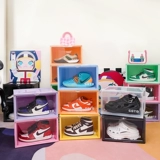 Goto Transparent Shoe Box Horseping Multi -Color Side Overseverse Anti -Oxidation Net Red Collect