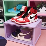 Goto Transparent Shoe Box Horseping Multi -Color Side Overseverse Anti -Oxidation Net Red Collect