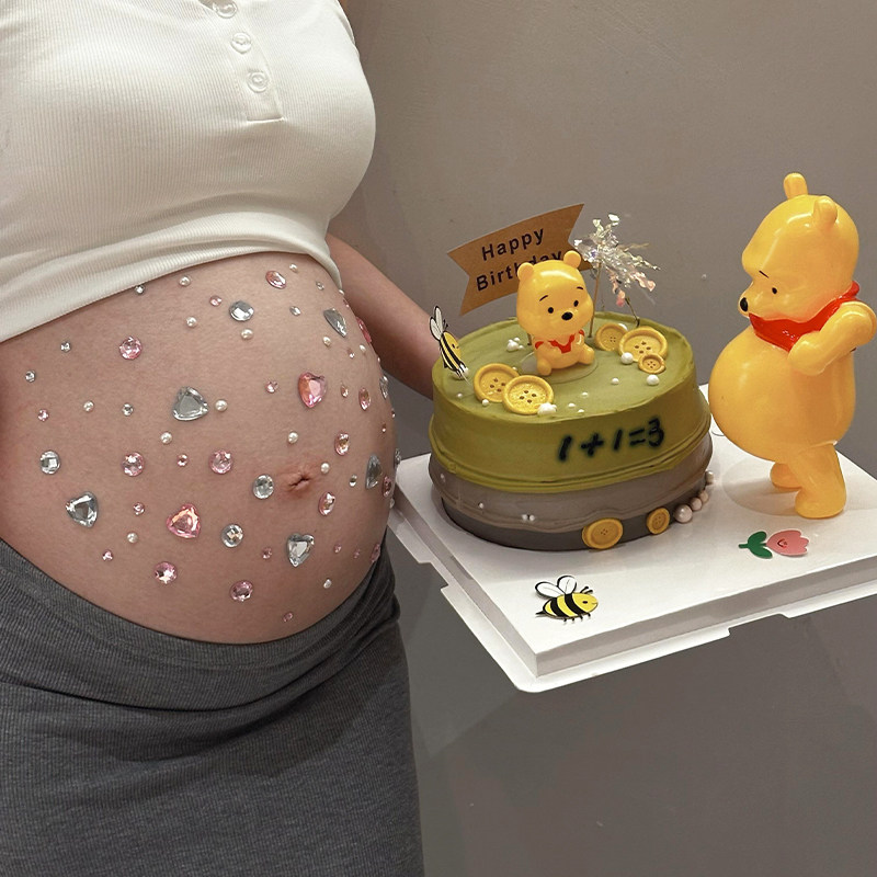 爱心钻石3D立体贴纸装饰简约ins风可DIY年轻孕妇宝妈拍照出片神器,淘宝优惠券,粉丝福利购,淘宝优惠卷