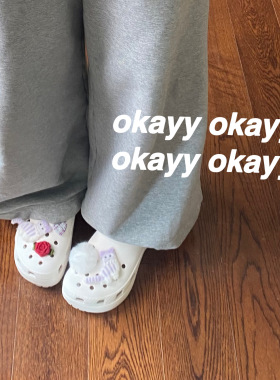 单买配件洞洞鞋扣crocs鞋花毛绒爱心兔子花朵纽扣毛球diy可拆卸扣