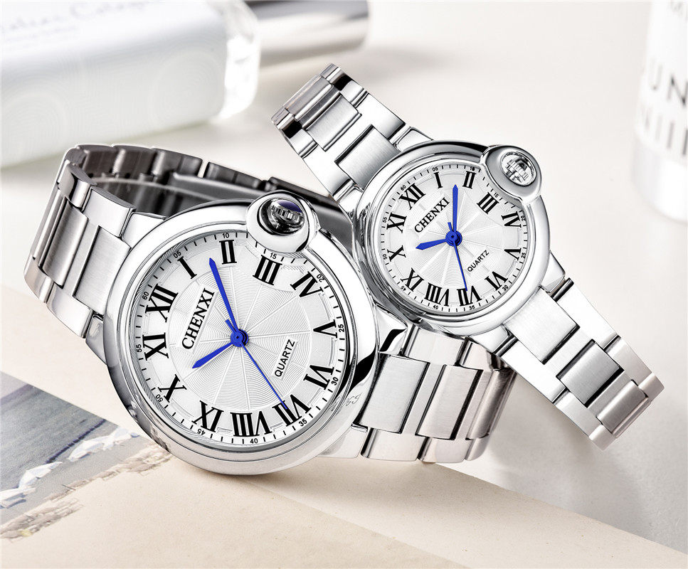 欧美风情侣个性创意时尚钢带石英表 尊尼迪赛国产腕表