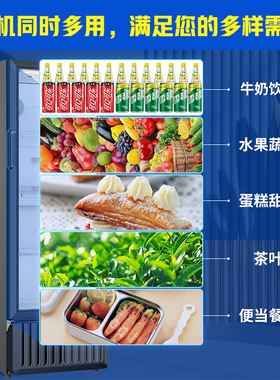 海尔冷藏展示柜商用饮料保鲜冷柜