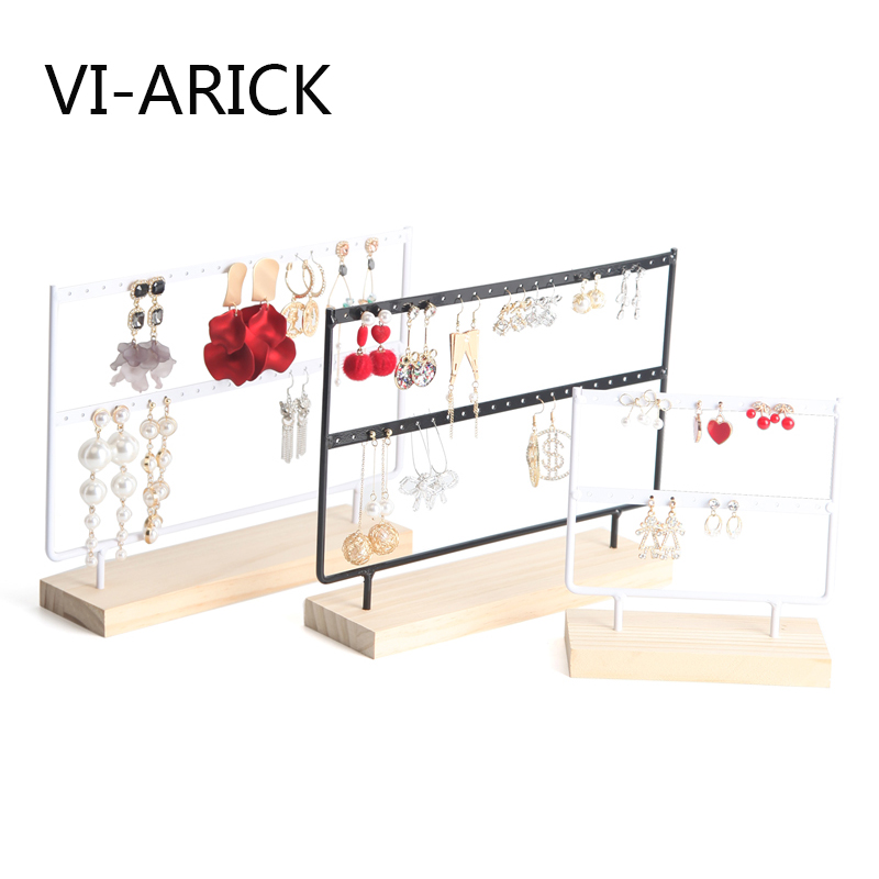 VI-ARICK实木铁艺耳环架耳环收纳架子饰品展示架公主耳钉耳饰挂架 - 图0