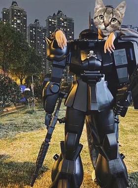 万代高达扎古大型玻璃钢雕塑定制商场展厅居家装饰潮流落地大摆件