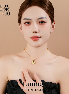 新款爆款CD字母金色包包项链经典简约锁骨链小众轻奢choker颈链女