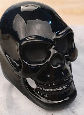 清库存11个一包黑色骷髅戒指