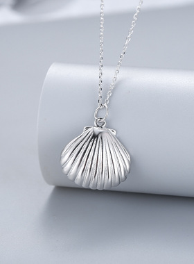 日系coss koko新款s925银一贝子珍珠项链女巴洛克精致高级感diy