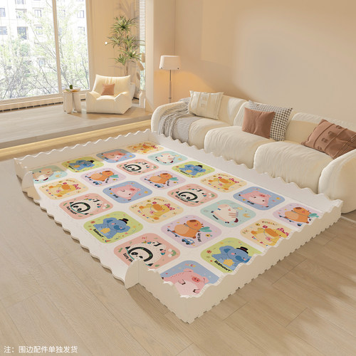 xpe加厚婴儿爬爬垫宝宝爬行垫家用客厅儿童泡沫拼接地垫防摔软垫2 - 图3