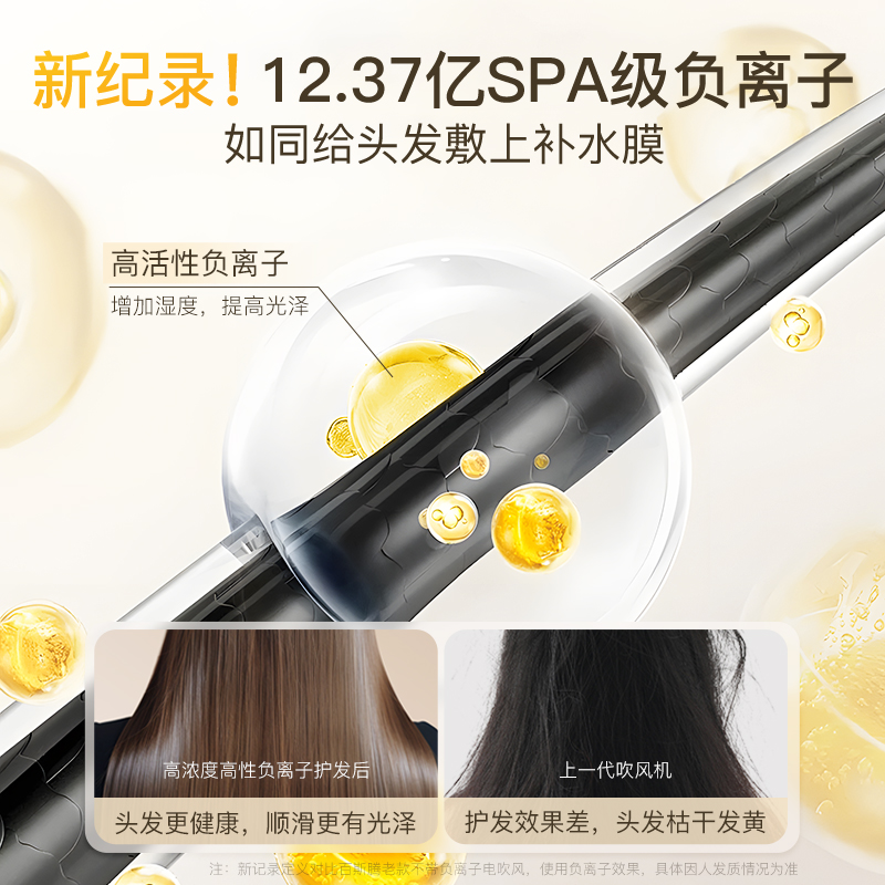 百斯腾吹风机YH2家用负离子护发速干大风力高速电吹风风嘴送礼盒