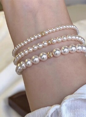 仿珍珠正圆手链精致百搭