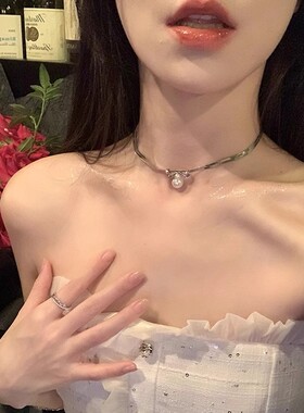 气质高级感蝴蝶结珍珠