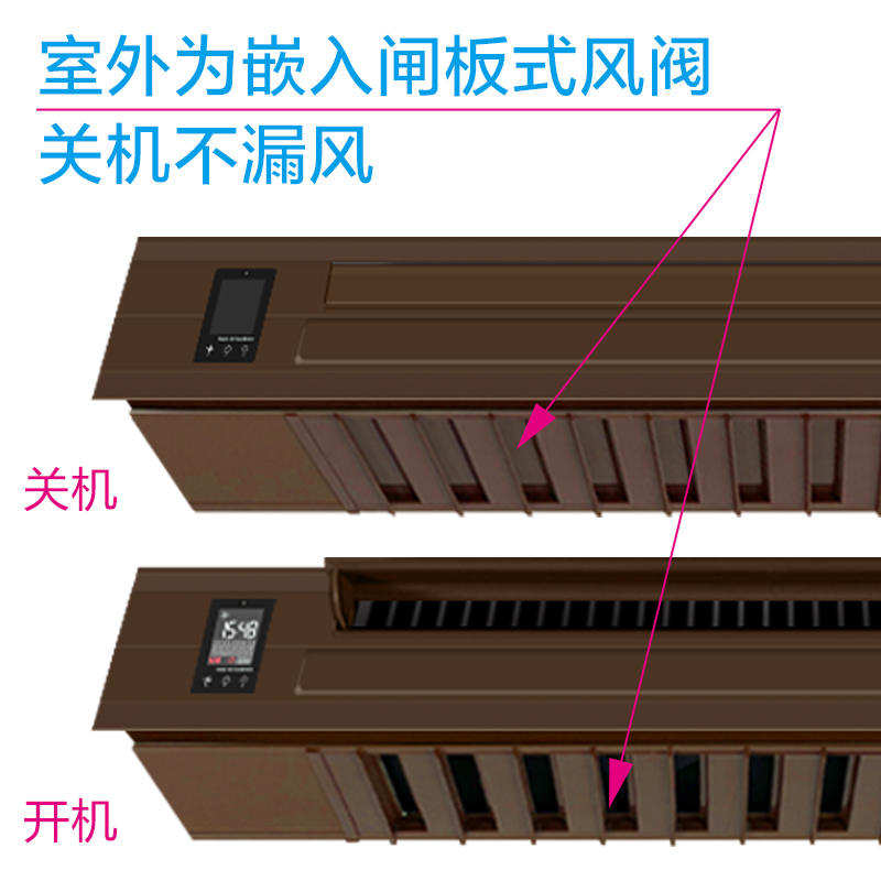 爱若（Arovane）新风机窗式新风系统商家用壁挂全屋通风换气静音 - 图3