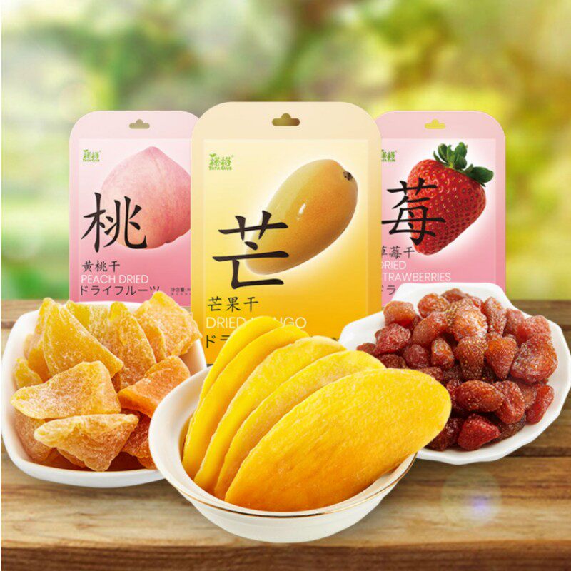 榙榙黄桃干80g*3袋果脯休闲芒果干 贝品食品芒果干