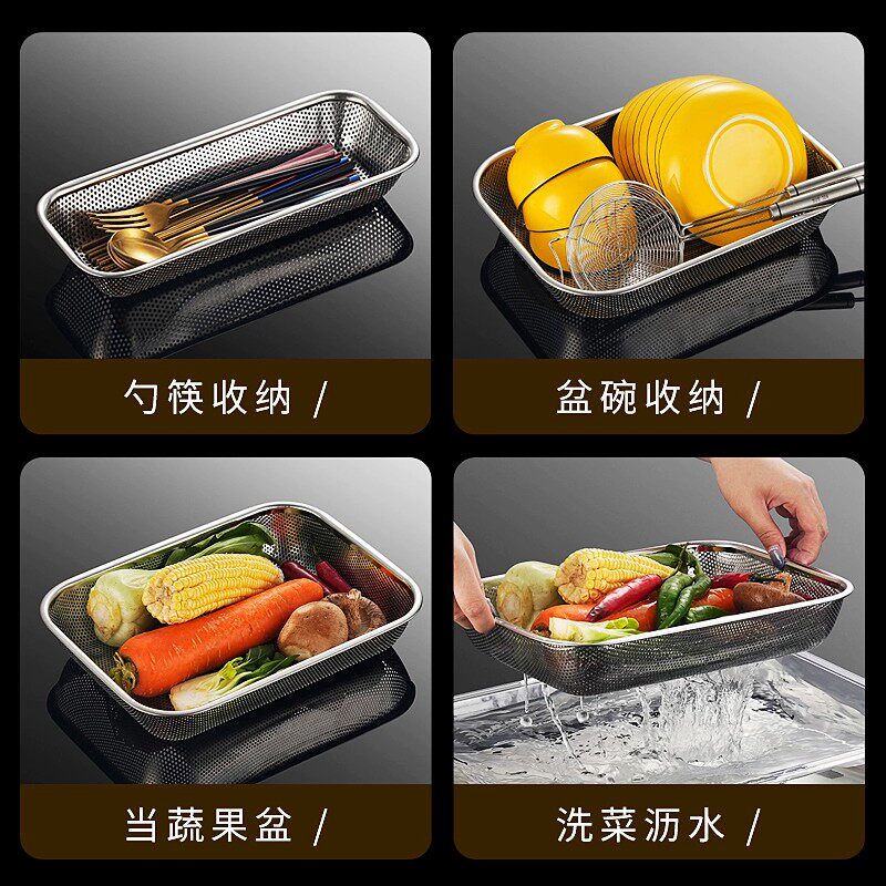 Chopstick storage box 304 stainless steel chopstick basket cage