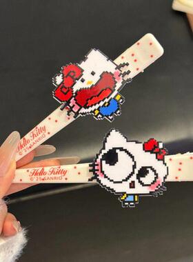 可爱像素风猫咪发夹ins甜美发饰