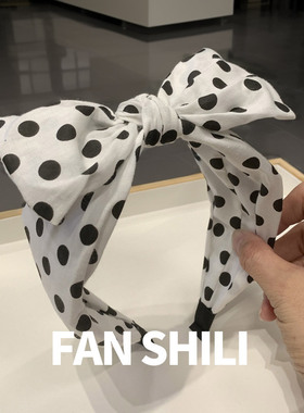 波点缎面压发发箍发捆