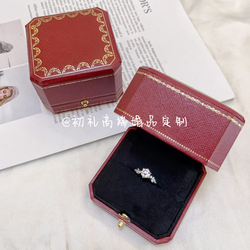 1克拉繁星结婚婚礼仪式对戒仿真假戒指婚纱照钻戒道具活口可调节 - 图2