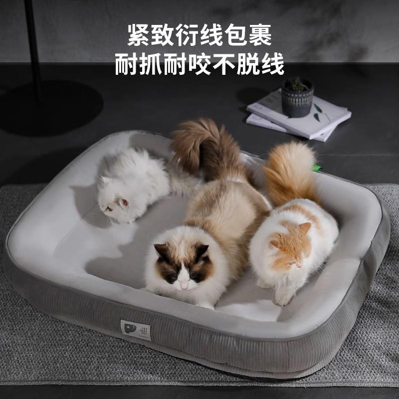 高档猫窝四季通用可拆洗猫咪睡觉用猫床垫子猫凉席窝网红宠物狗窝 - 图2