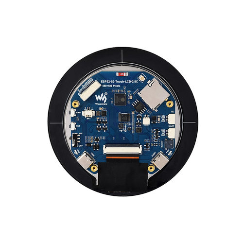 微雪 ESP32-S3开发板 2.8寸触摸圆形屏LCD 支持Arduino wifi蓝牙 - 图2