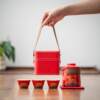 Wenchuang Qike Travel Tea Set One Pot and Four Cups