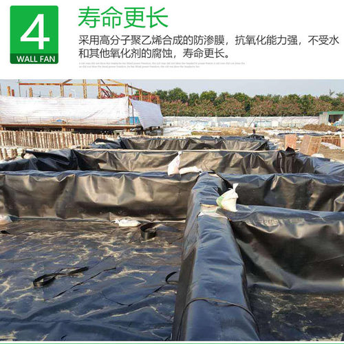 防渗膜养殖膜蓄水池专用鱼塘地膜鱼虾防水膜hdpe大棚薄膜土工布 - 图2