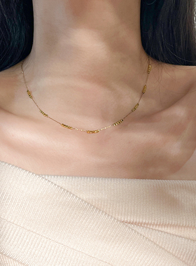 十里间碎金子简约百搭项链