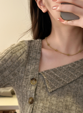 十里间金豆豆花花项链