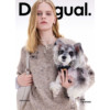 Desigual25 new autumn and winter hand-painted pencil puppy embroidery women's sweater