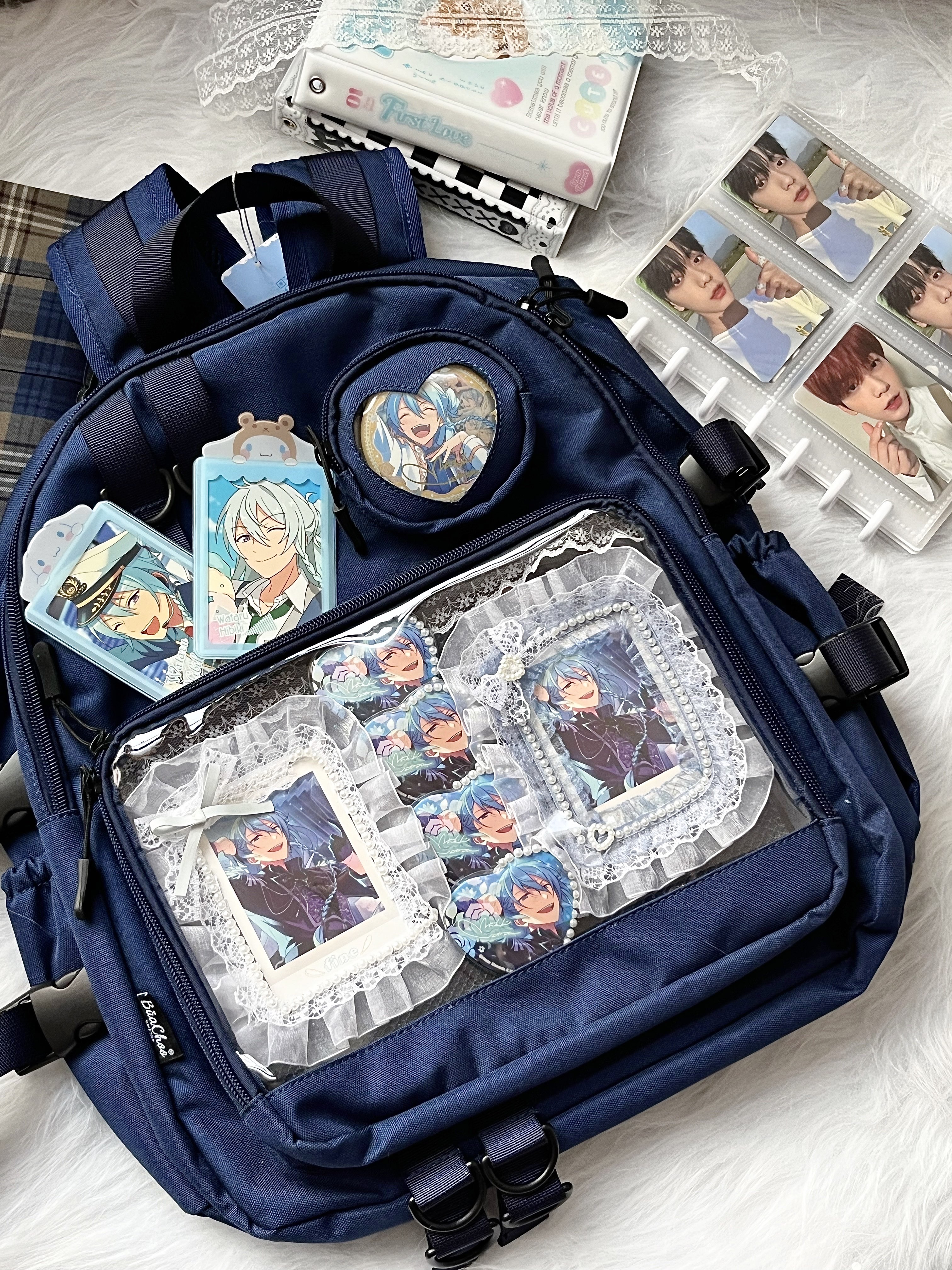 Baachoo下课痛双肩痛包书包大容量帆布休闲电脑旅行上学 - 图0