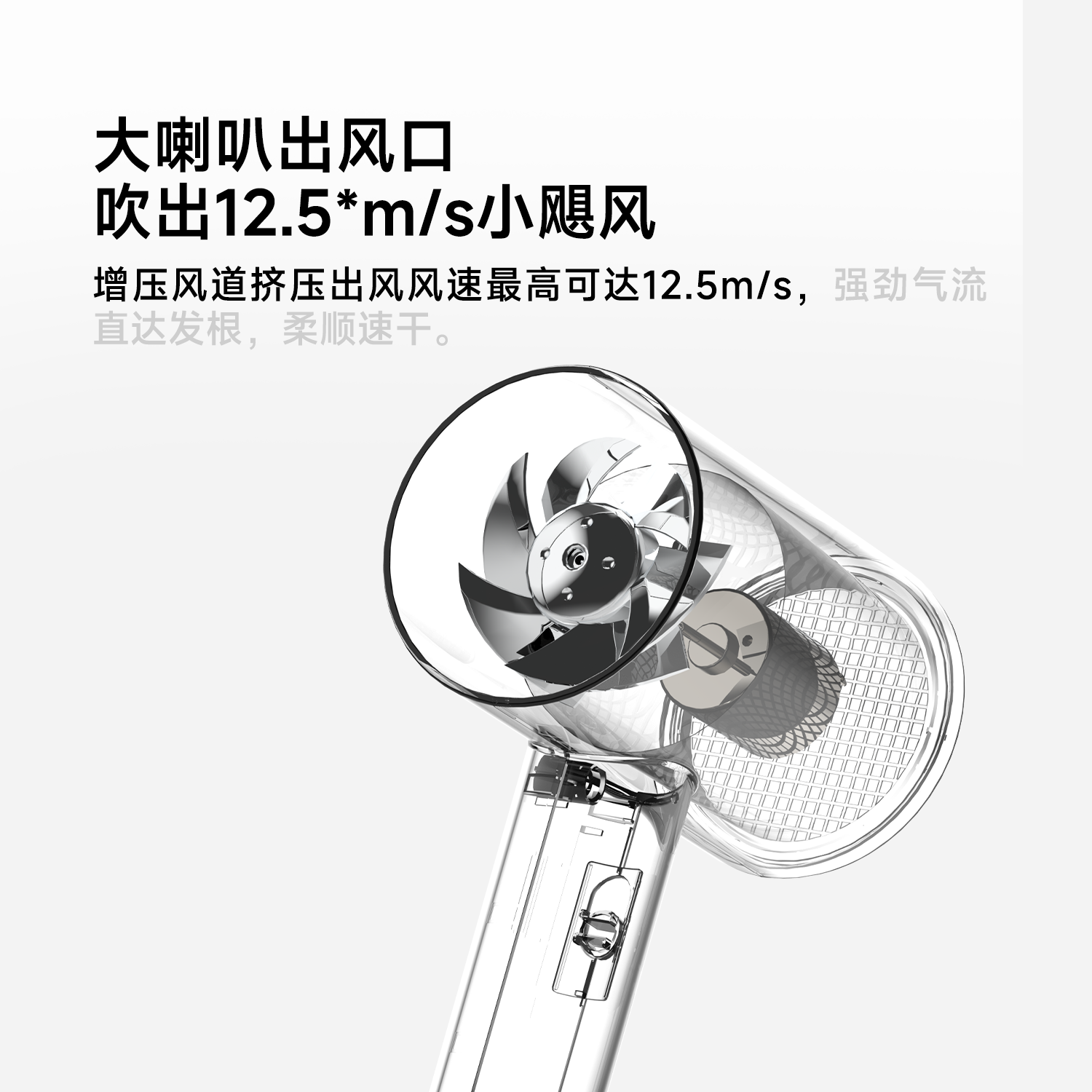 DOCO小米有品吹风机负离子护发吹头发大功率家用宿舍学生电吹风筒