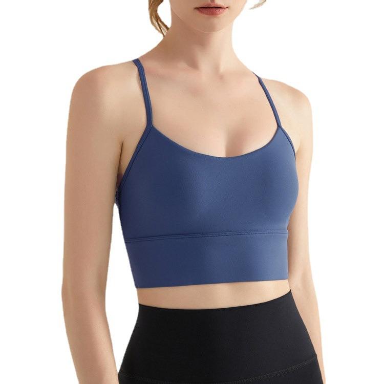 Thin shoulder strap and beautiful back sports bra for women, - 图3