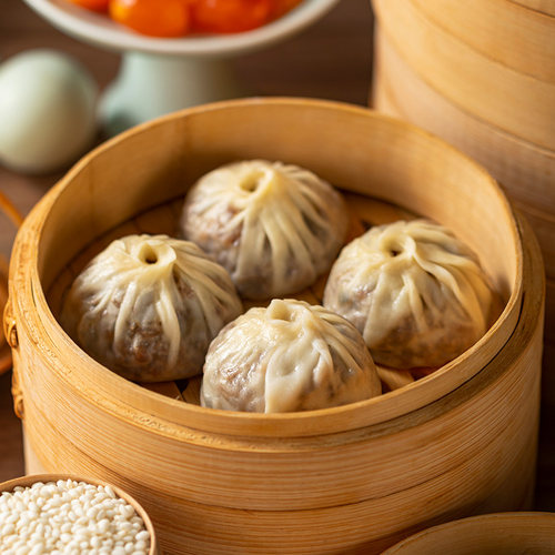 三全蛋黄三丁烧麦240g 营养早餐半成品经典纸皮芝士三丁糯米烧卖 - 图3