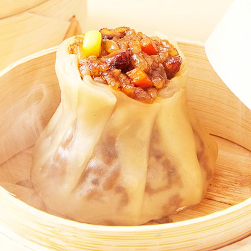 安井糯米烧麦1kg 学生营早餐加热速食半成品纸皮大烧麦三丁烧卖 - 图2