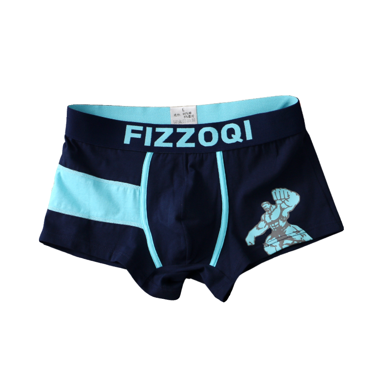 潮牌绿巨人卡通男士内裤棉质潮流男款平角裤中腰男生四角裤短裤头,淘宝优惠券,粉丝福利购,淘宝优惠卷